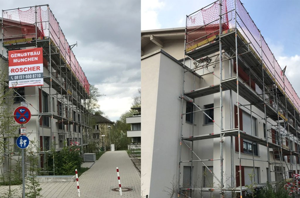 Gerüstbau München - Grünwald - Dr. Max Straße - Gerüstbau für Betonbau (baubegleitend)